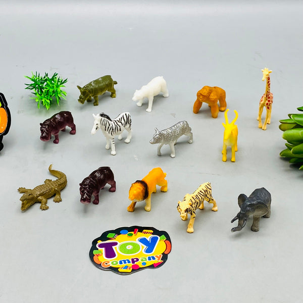 14Pcs Kids Premium Wild Animals Set 