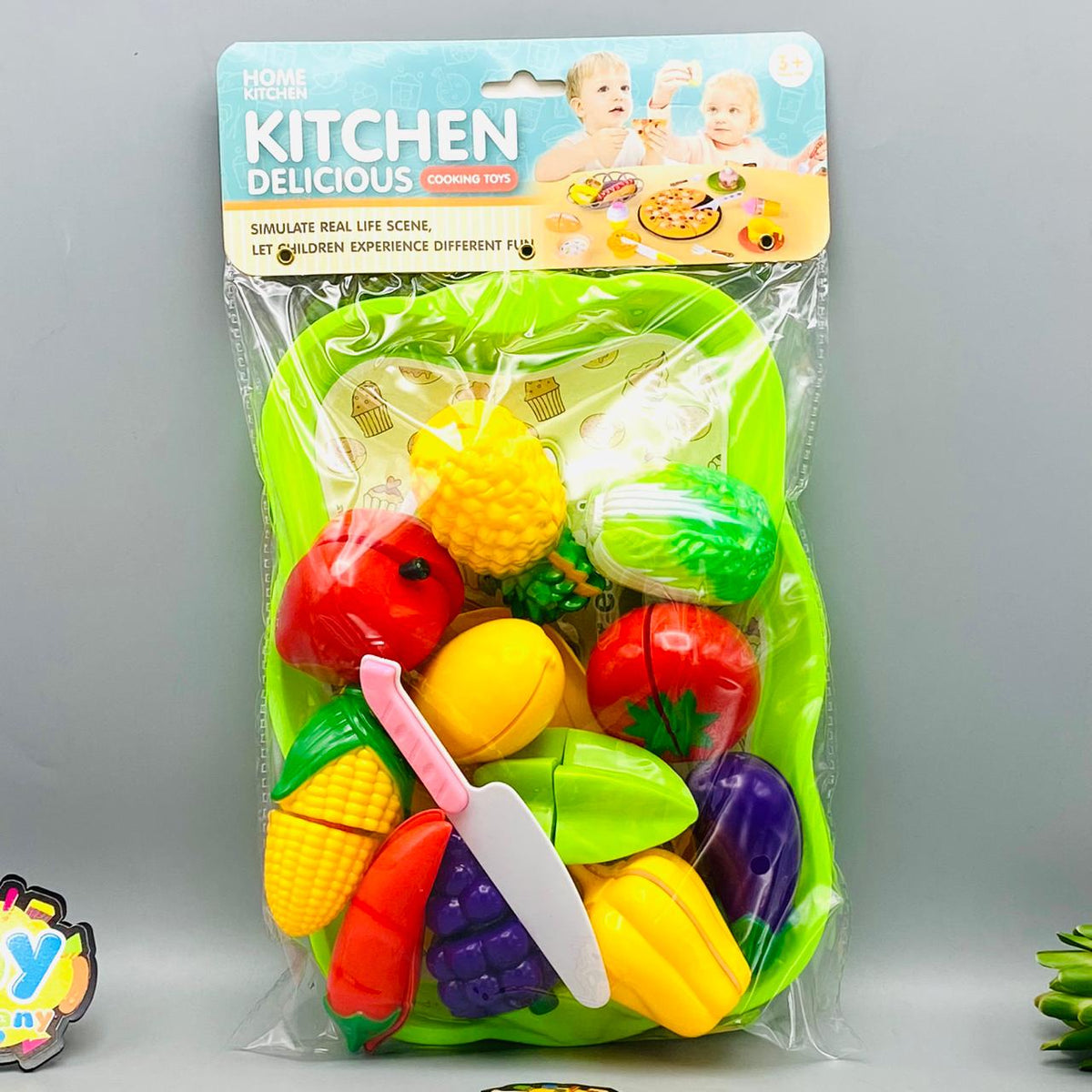 14Pcs Pretend Play Food Cutting Set