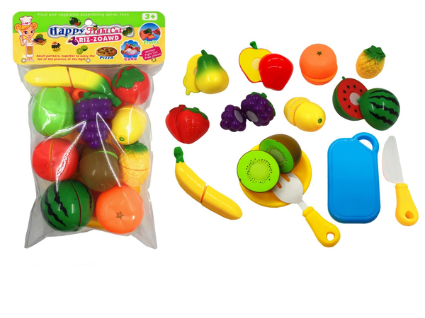 14Pcs Pretend Play Fruits Cutting Set