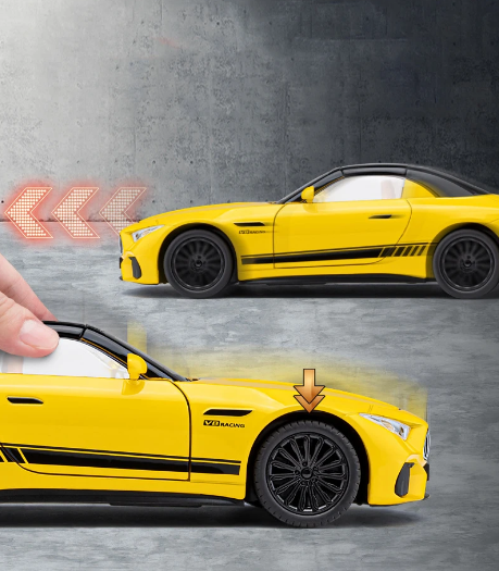 1:22 Diecast Mercedes Benz SL63 Convertible Model Car