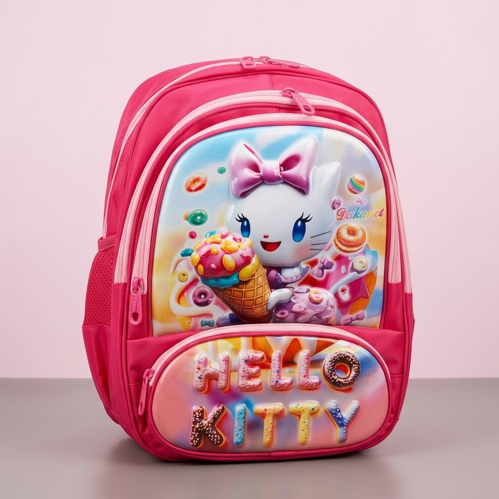 14 Inch 3D Shell Hello Kitty Backpack
