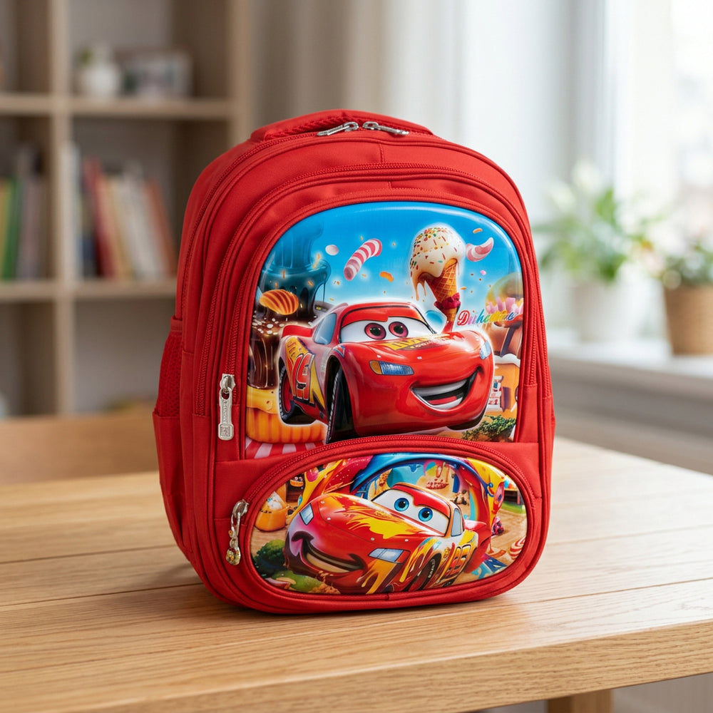 14 Inch 3D Shell McQueen Backpack