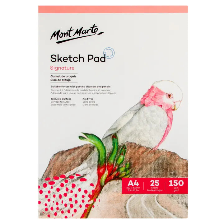 A4 Mont Marte Signature Sketch Pad - 25 Sheets