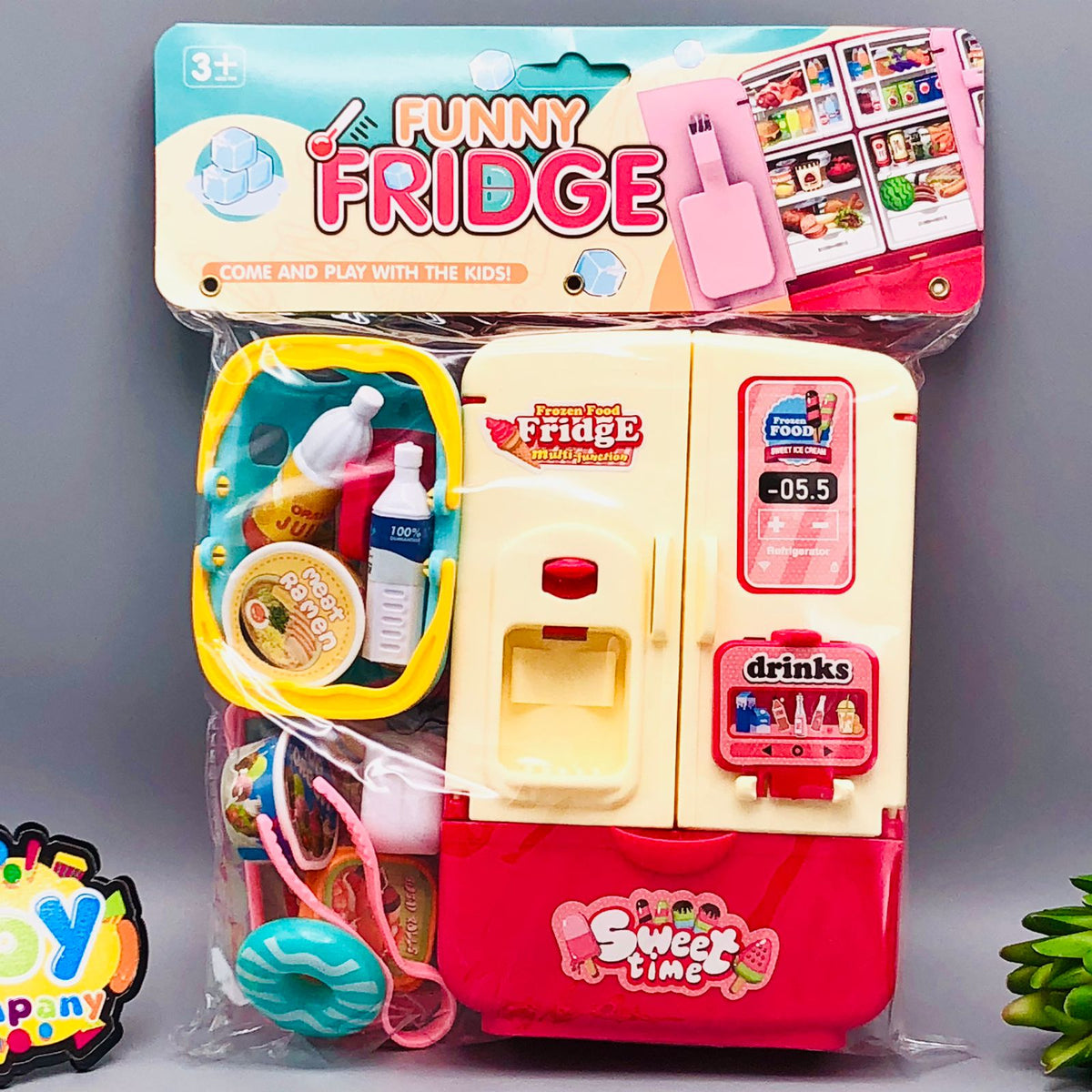 Pretend Play Frozen Food Refrigerator Set