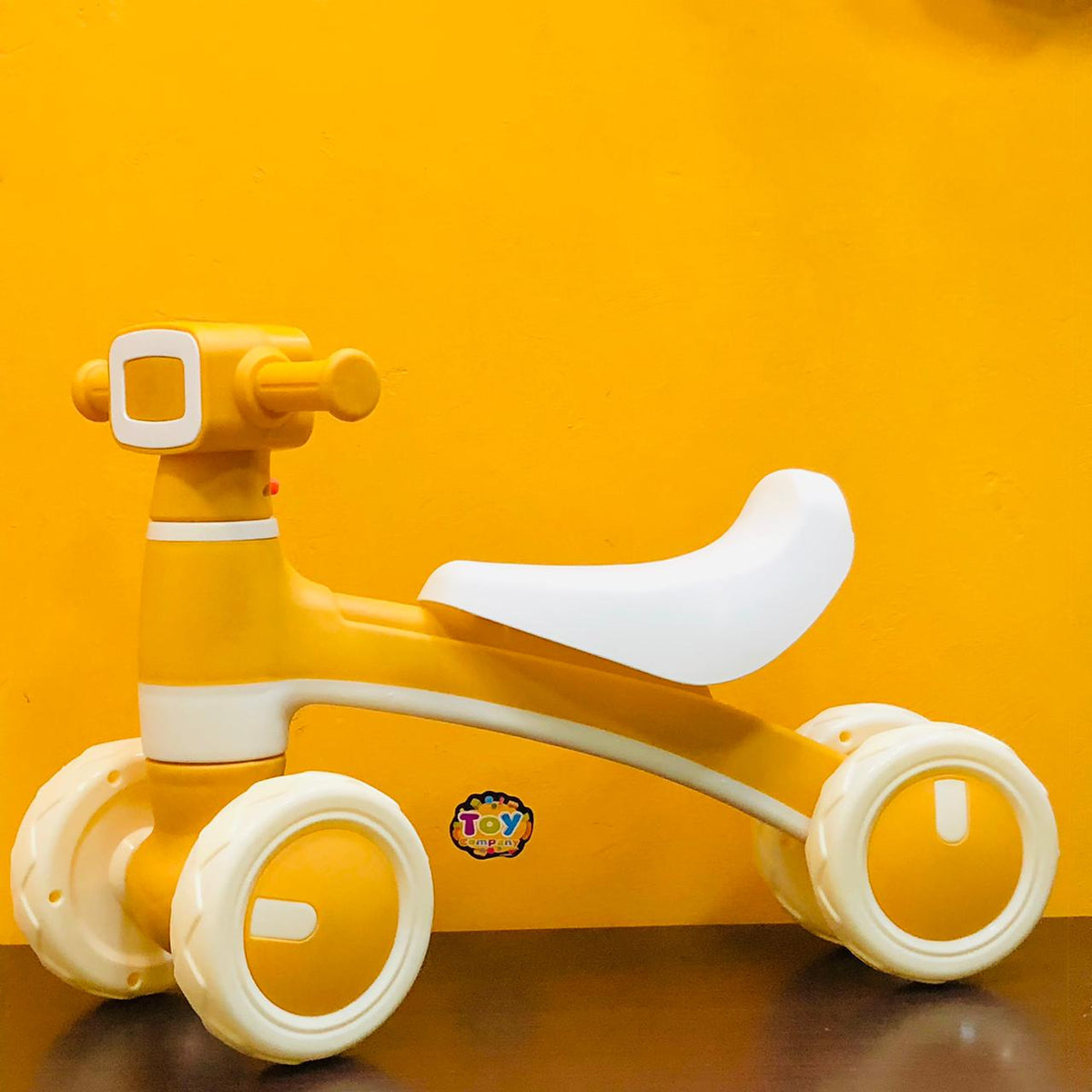 Animation Ride-on Baby Foot To Floor Balance Bike - Yellow