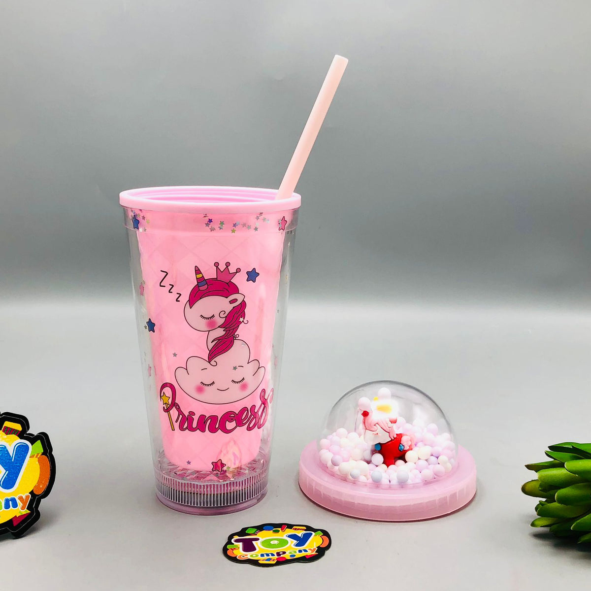 Premium Glitter Unicorn Water Mug With Cool Lights