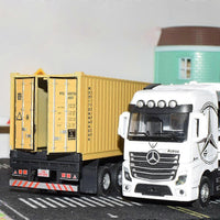 1:24 Diecast Metal Transport Container Truck