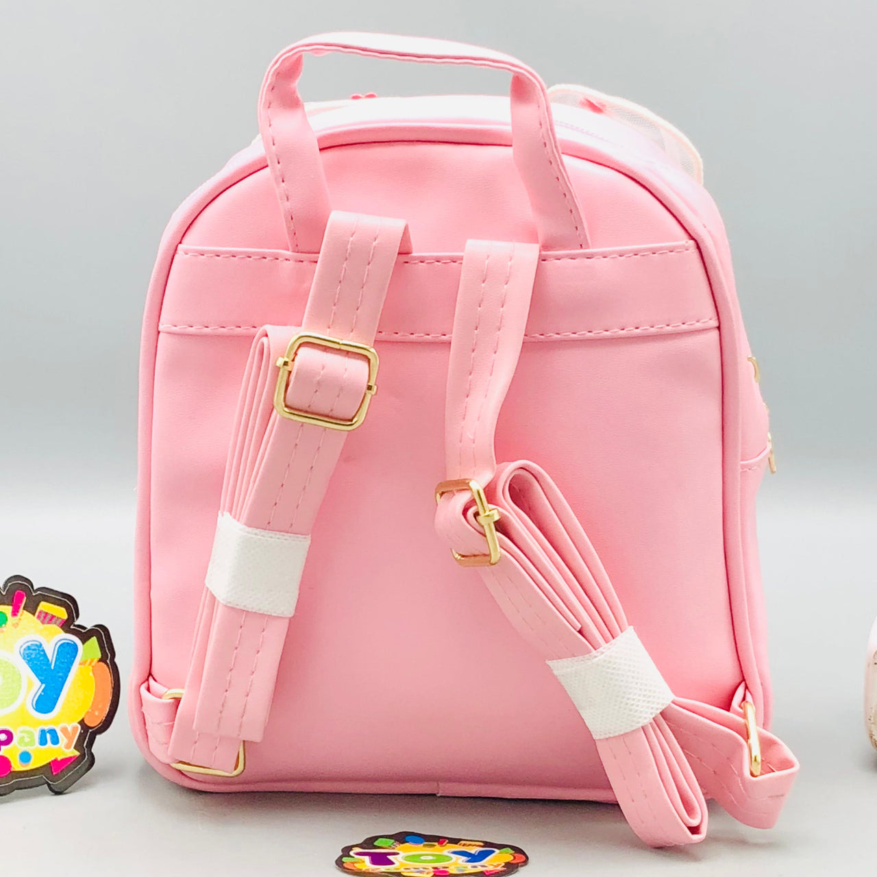7.5* Inches Girls Fancy Bow Backpack - Light Pink