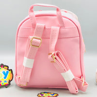 7.5* Inches Girls Fancy Bow Backpack - Light Pink