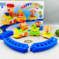 15Pcs Circus Themed Train Track Set
