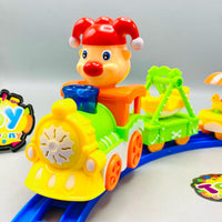 15Pcs Circus Themed Train Track Set