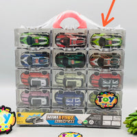 15Pcs Mini Alloy Cars With Acrylic Display Box - Minor Fault