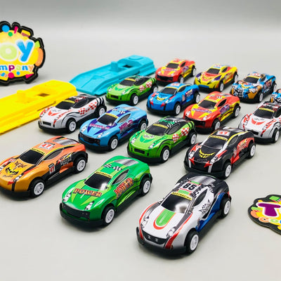 15Pcs Mini Alloy Cars With Launcher