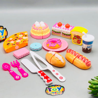 15Pcs Pretend Play Kids Dessert Cutting Set