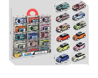 15Pcs Mini Alloy Cars With Acrylic Display Box
