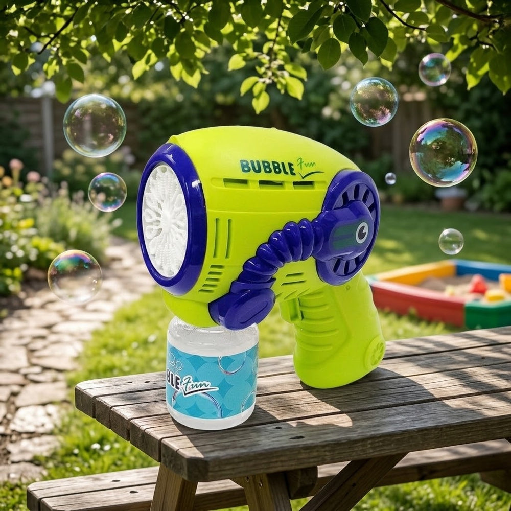 15 Holes Battery Operated Mini Colorful Bubble Gun