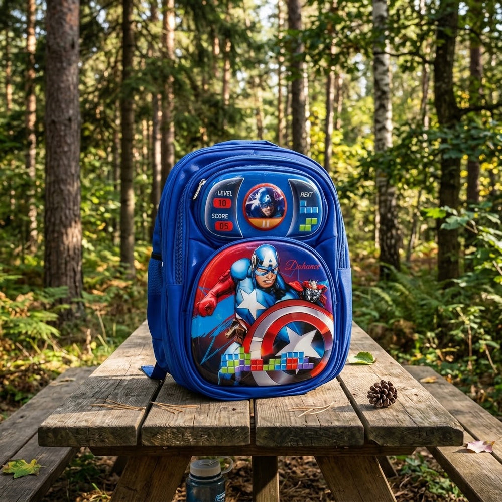 15 Inch Captain America Hard Shell Backpack