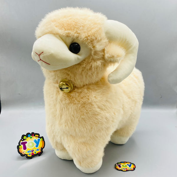 15 Inch Premium Sheep Stuff Toy - Light Beige