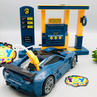 2.4GHz RC Electric Crazon Smoke Car With Petrol Station