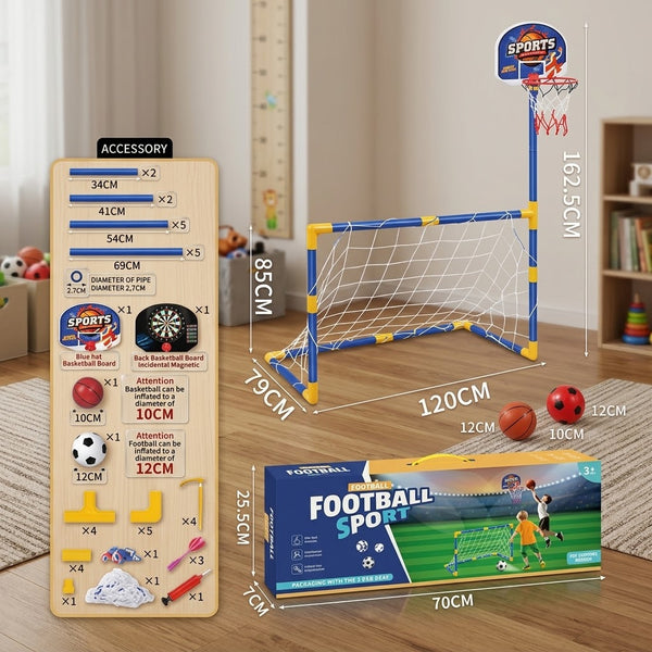 162cm Kids Football & Basketball Play Set