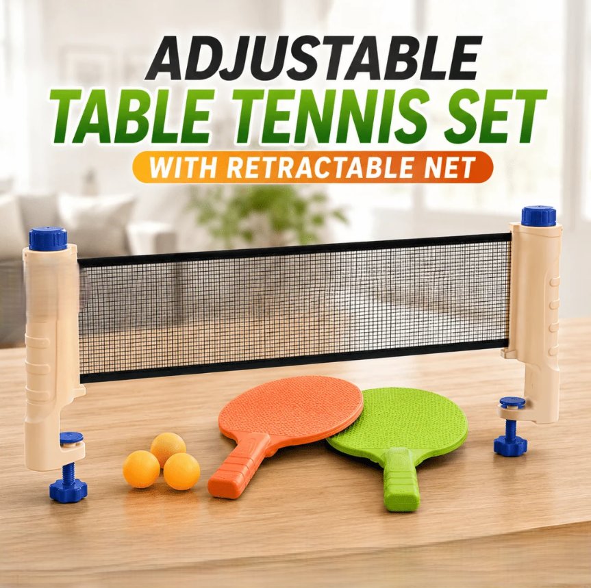 163cm Adjustable Table Tennis With Retractable Net