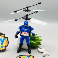 Hand Sensor Flying Captain America Aircraft