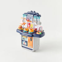 39Pcs Pretend Play Steam Kitchen Set With Light & Sound