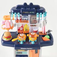 39Pcs Pretend Play Steam Kitchen Set With Light & Sound