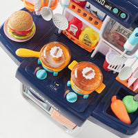 39Pcs Pretend Play Steam Kitchen Set With Light & Sound