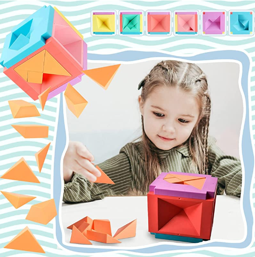 3D Tangram Puzzle Cube Game