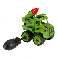 DIY 4Pcs Military Themed Screw Vehicles