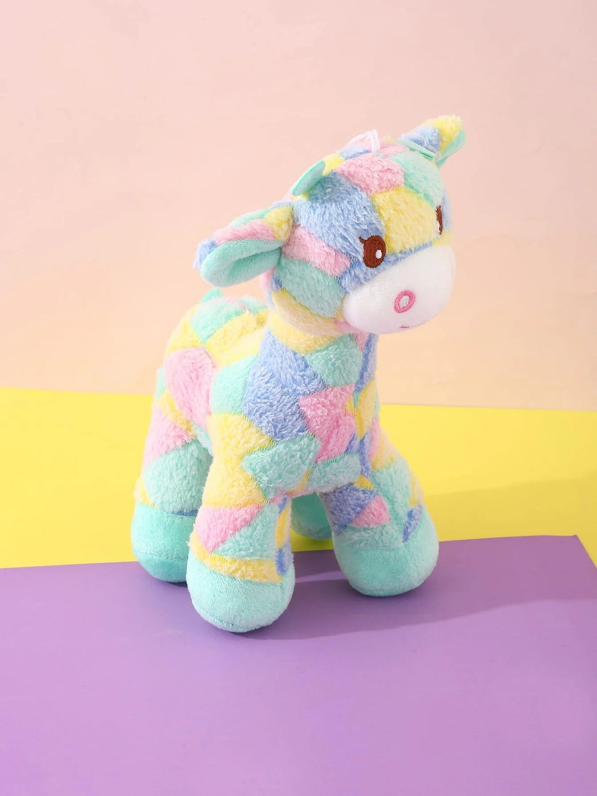8* Inches Rainbow Giraffe Stuff Toy