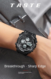 SKMEI Dual Time Quartz Stainless Steel Watch - Copy