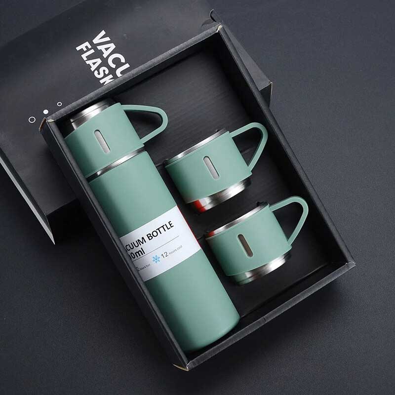500ml Stainless Steel Bottle Vacuum Flask Set