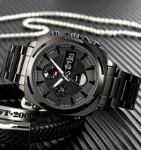 SKMEI Dual Time Quartz Stainless Steel Watch - Copy