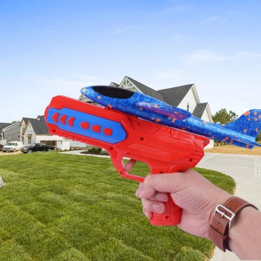 Manual Catapult Rocket & Soft Bullet Shooting Gun