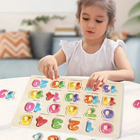 3D Wooden Number Puzzle Board 0-20