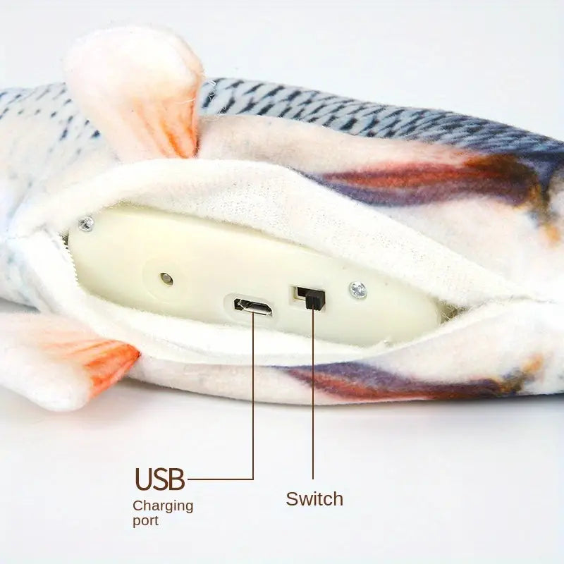 Rechargeable Vibrating Stuff Fish With USB Cable