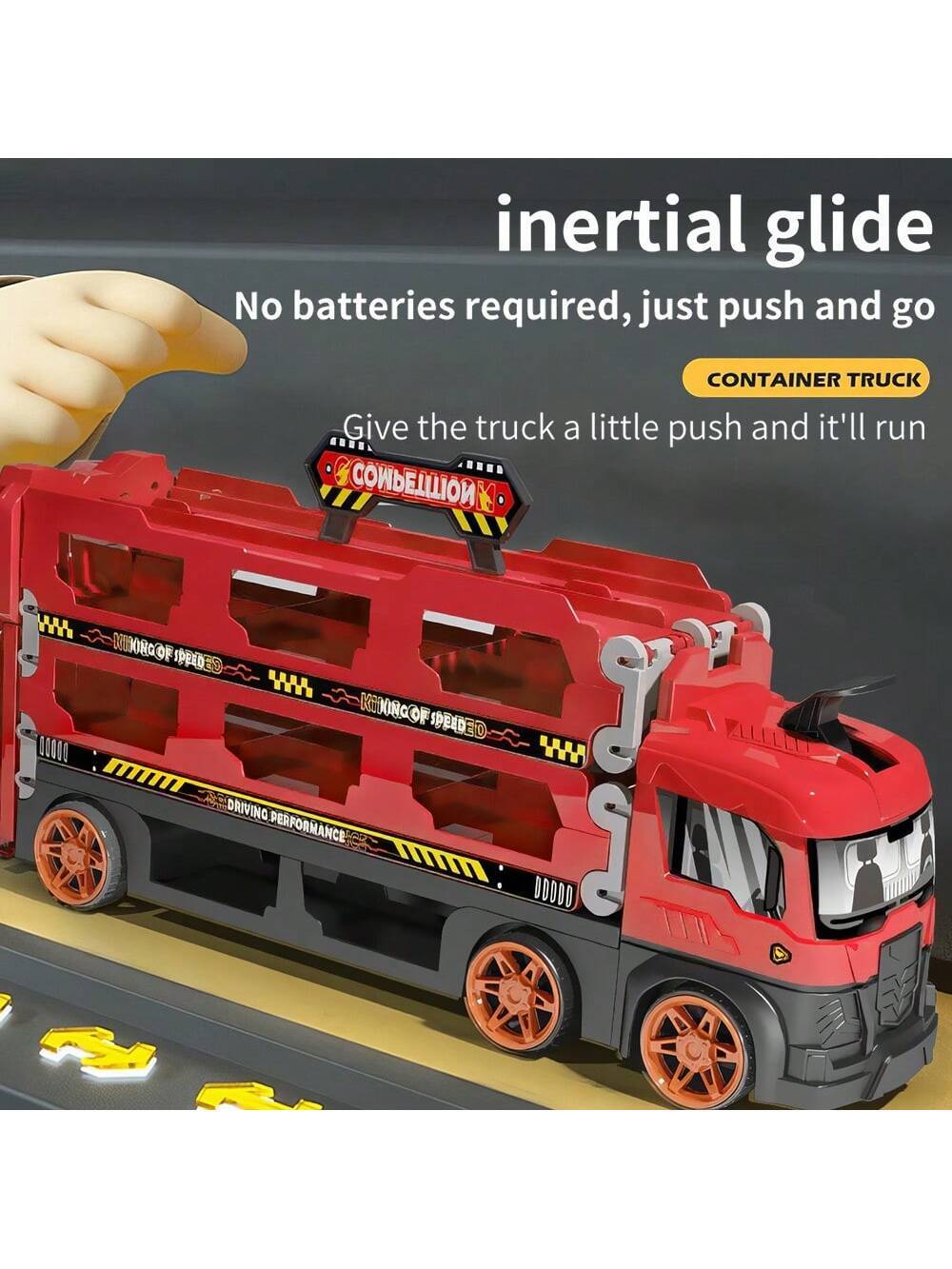 Deformation Ejection Truck Slide Drive - 6 Metal Cars
