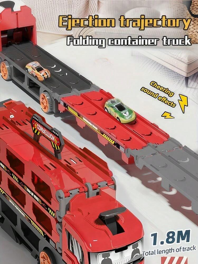 Deformation Ejection Truck Slide Drive - 6 Metal Cars
