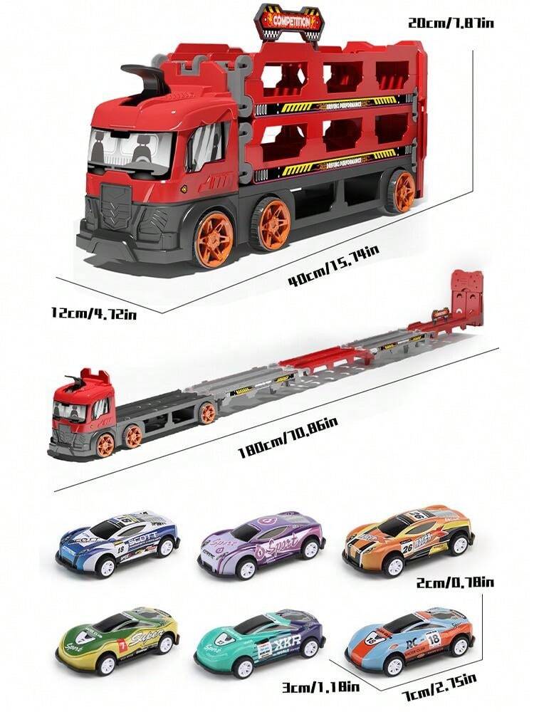 Deformation Ejection Truck Slide Drive - 6 Metal Cars