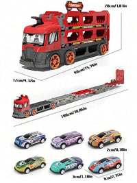 Deformation Ejection Truck Slide Drive - 6 Metal Cars