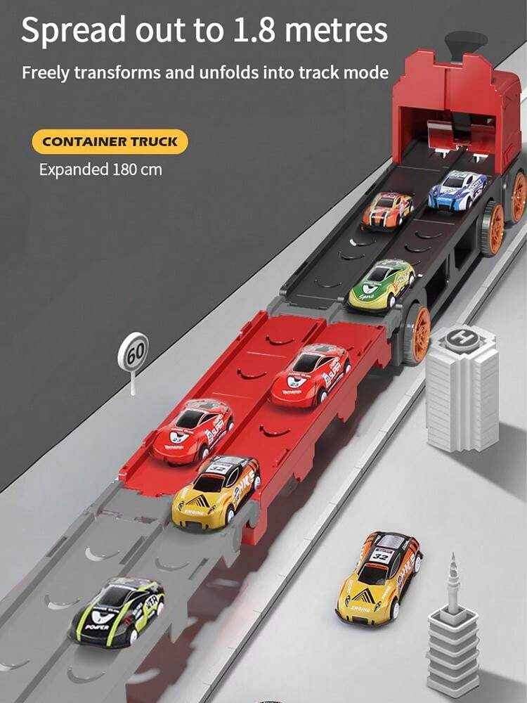 Deformation Ejection Truck Slide Drive - 6 Metal Cars
