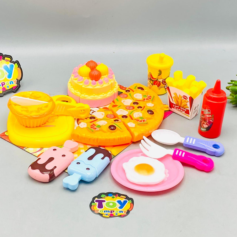 16Pcs Pretend Play Dessert Cutting Set