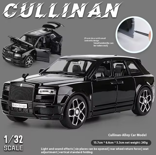 1:32 Diecast Rolls Royce Cullinan Model Car