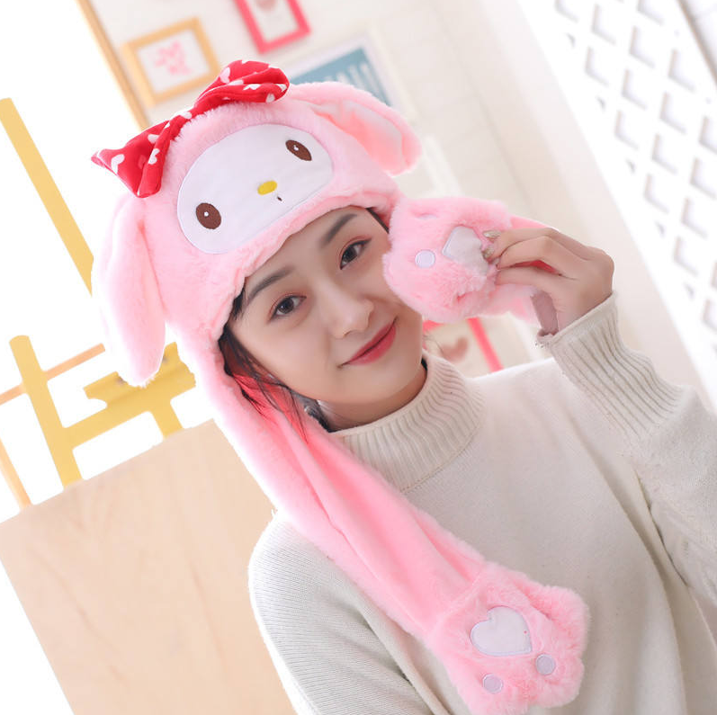 Premium Kids Bunny Luminous Glowing Ear Flaps Cap