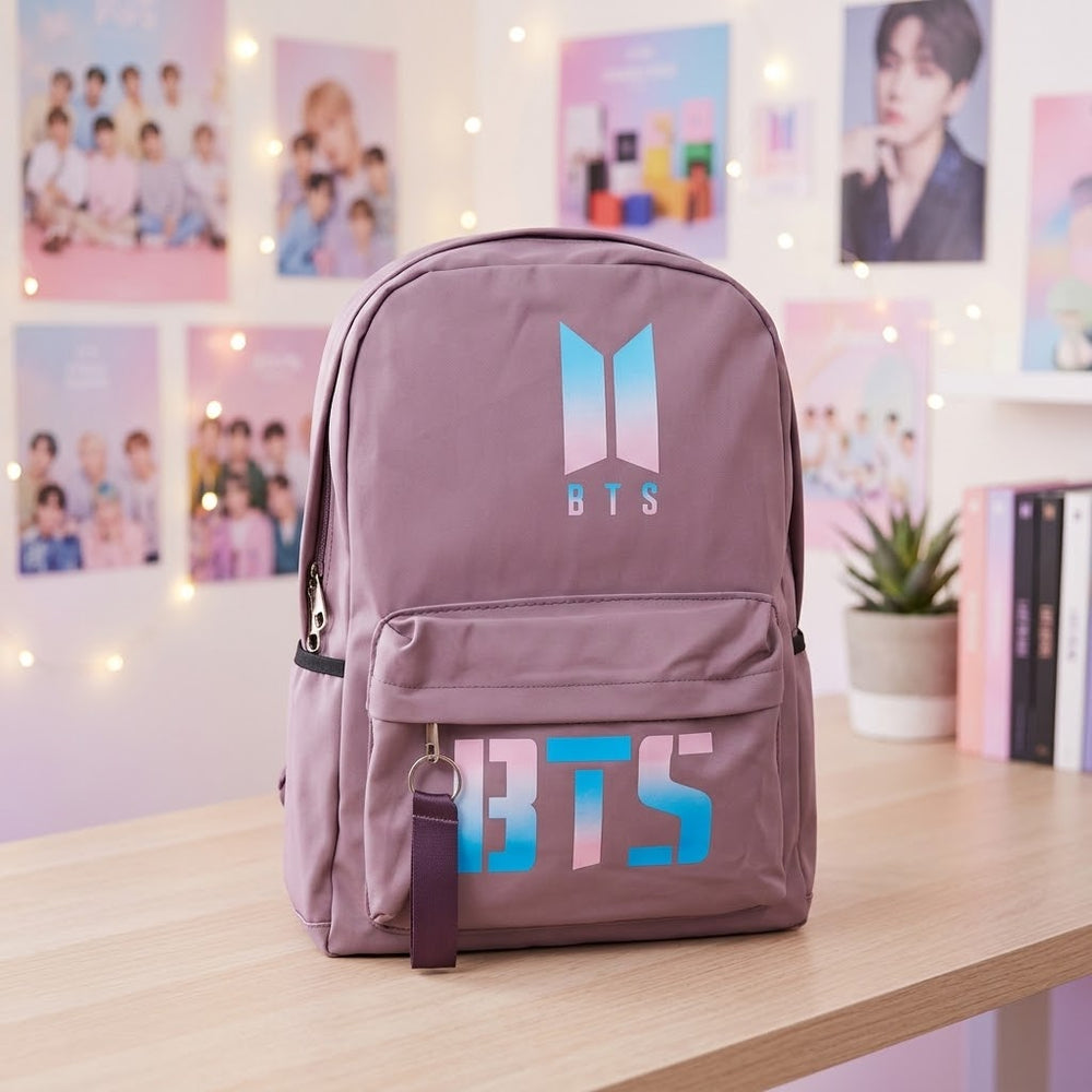 16 Inch BTS Theme College Bag