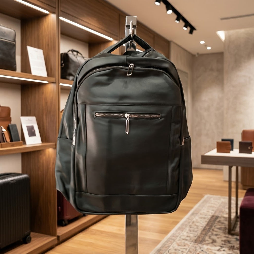 16 Inch Premium Leather Stylish Backpack
