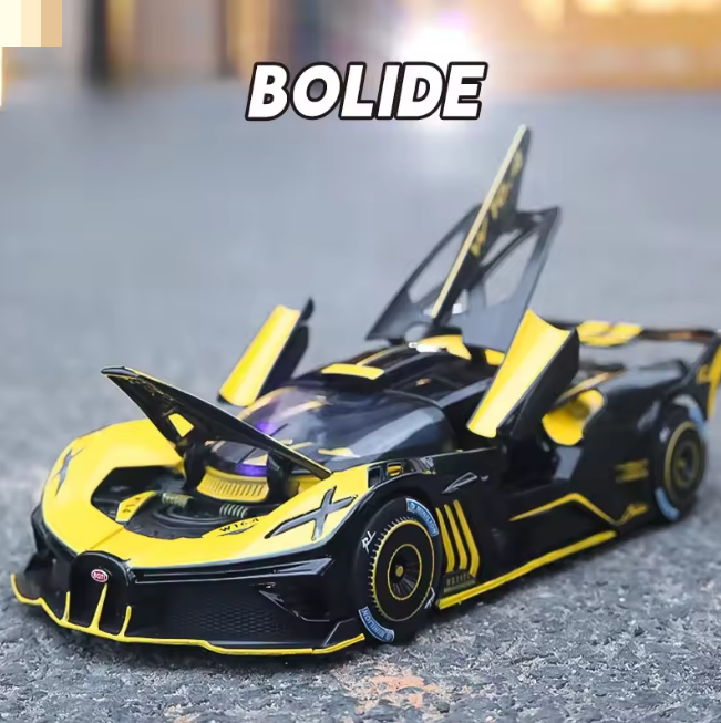 1:24 Diecast Bugatti Bolide Model Car With Smoke