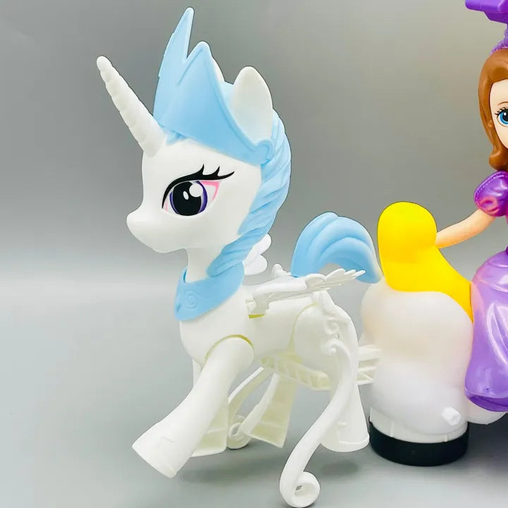 Electric Sofia Moon Carriage Toy With Light & Music